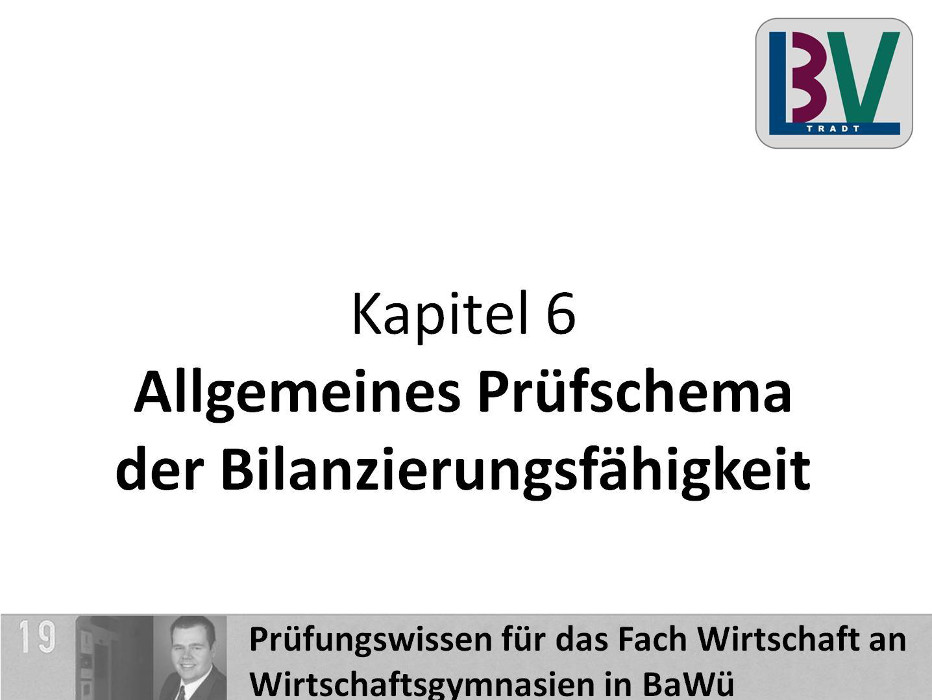 Prüfschema Bilanzierungsfähigkeit [WG K06 T15]